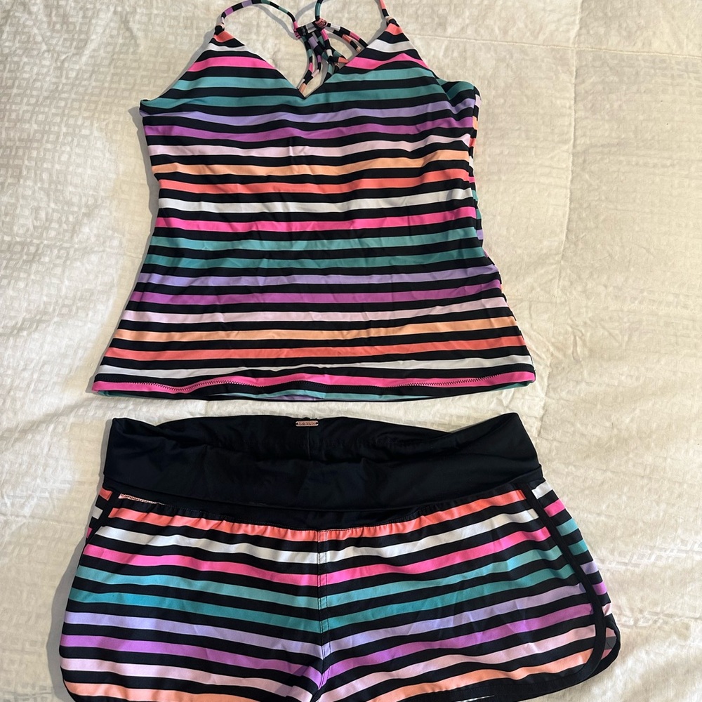 Shorts and swim top set